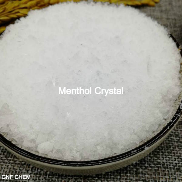 Cristal blanc CAS 89-78-1 de cristal de menthol d'additifs alimentaires d'arômes